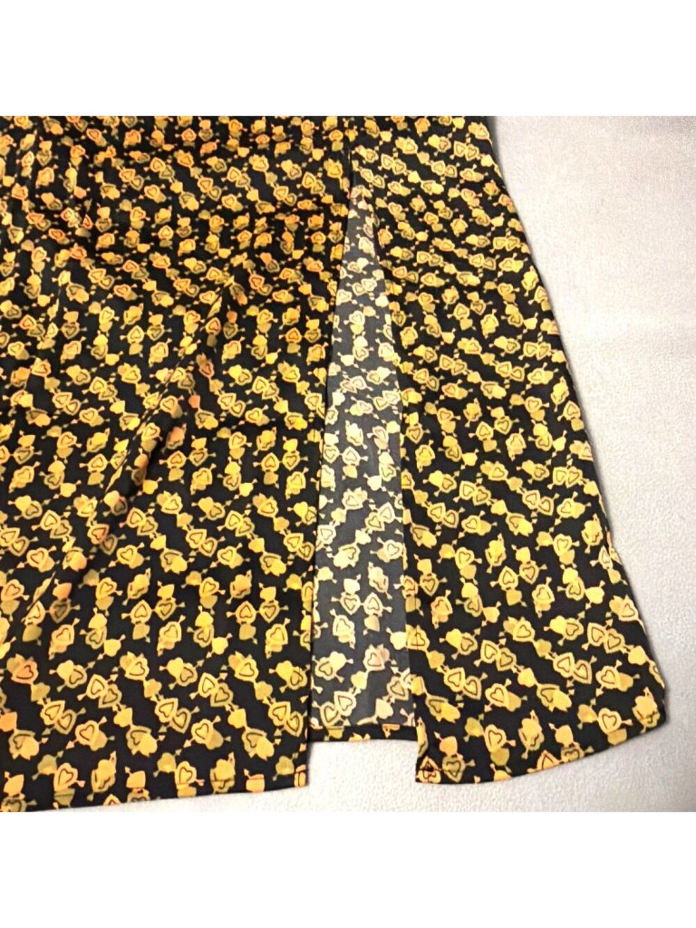 Urban Outfitter Y2K Babydoll Floral Midi Dress Slit Spaghetti Straps Smocking - Picture 6 of 9